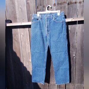 Levis 501xx Vintage Denim Selvedge Late 80s Early 90s Pre Shrunk Jeans 34 / 17